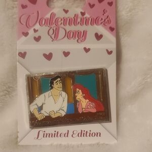 Disney Limited Edition Valentine's Day Ariel and Eric Pin